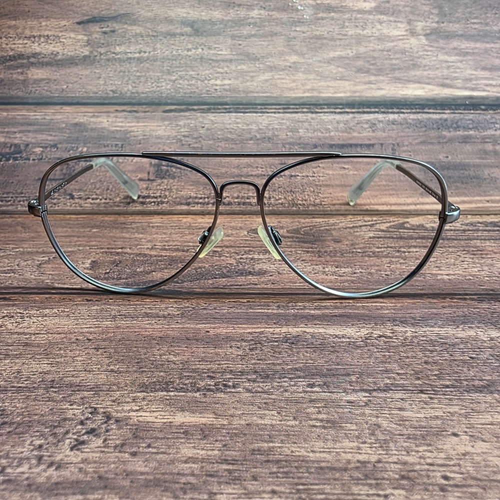 Warby Parker Dempsey 2150 Aviator Glasses Gunmetal 58-14-140 Metal Frames